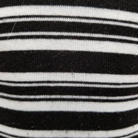 FANG top Small striped scalloped hems v-neck knit Y2K VINTAGE - Picture 8 of 13